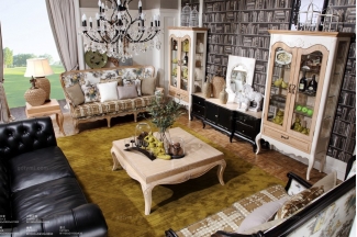 低调奢华为主,彰显出主人的品味的高端法式家具。