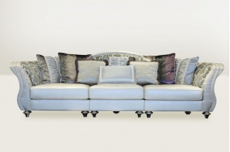 温馨、浪漫同时又不失大气、稳重的简欧三人沙发，你的家很适合它。