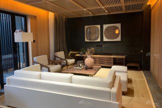 【天一美家】南昌明樾堂现代新中式风格别墅样板房家具、软装饰品工程项目案